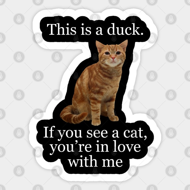 This is a duck Sticker by giovanniiiii